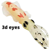 5 Pack Scented Soft Plastic Lumo Squid  140mm 115mm 95mm