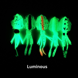 5 Pack Scented Soft Plastic Lumo Squid  140mm 115mm 95mm