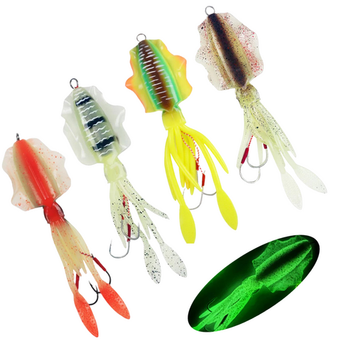 Rigged 210mm Soft Plastic Octo jigs 85g-150g TPR Tough