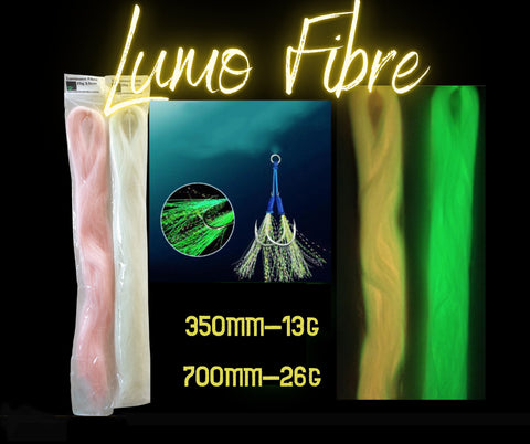 Pro. Luminous Fibre Tinsel Flash. 2 colours- 2 sizes.