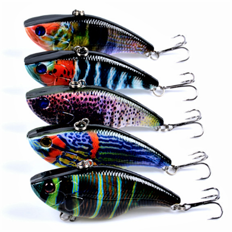 Hard Body Rattle Vibes 5 Pack 72mm 18g. 3D colours – SLOW JIGS