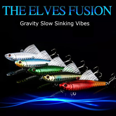 Elves Fusion 3D Hard Body Vibes. 70mm 15g Rattle- Singles & 5 Packs