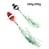 Mixed Deeper Rigged 18 Pack 150g to 200g "Free Large jig Bag"