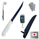 Fillet Knive ZENELLI. ACIES White  8"  including packs