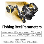 Specter TDC 300H Baitcasting/Jigging reel 16kg Drag 6.3 :1
