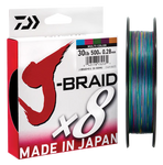 Daiwa J-Braid X8 500m Muli colour 30lb-80lb