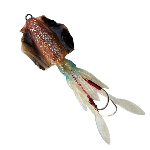 Rigged Soft Plastic Octo jigs. TPR. Scented. 60g 150mm – SLOW JIGS AUSTRALIA