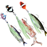 Baited Octo Jigs. Supa Glo. BKK 300g