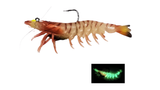 SJA Soft plastic prawns- 3 Pack. 75mm 9g  - TPE Tough VMC.
