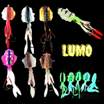 Rigged Soft Plastic Octo jigs. Scented. 60g 150mm