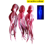 3 Packs TPE 6 inch 150mm 18g 10x Stretch Octopus Skirts Luminous