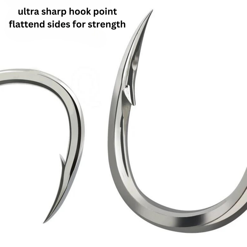 Big Game 5X Treble Hooks Stainless Skirts BKK Strong Hybrid Strength Anchor  Fishing Hooks Jigging Carbon Lure Hooks (2 pcs, #1) : Sports & Outdoors 