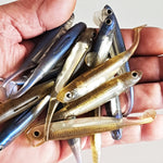 Yoshikawa Live Minnow 5/6 Packs 3D Soft Plastic Paddle Tails. 70mm-120mm.