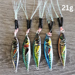 3D Rigged Slow Pitch Jigs, Singles 21g-150g