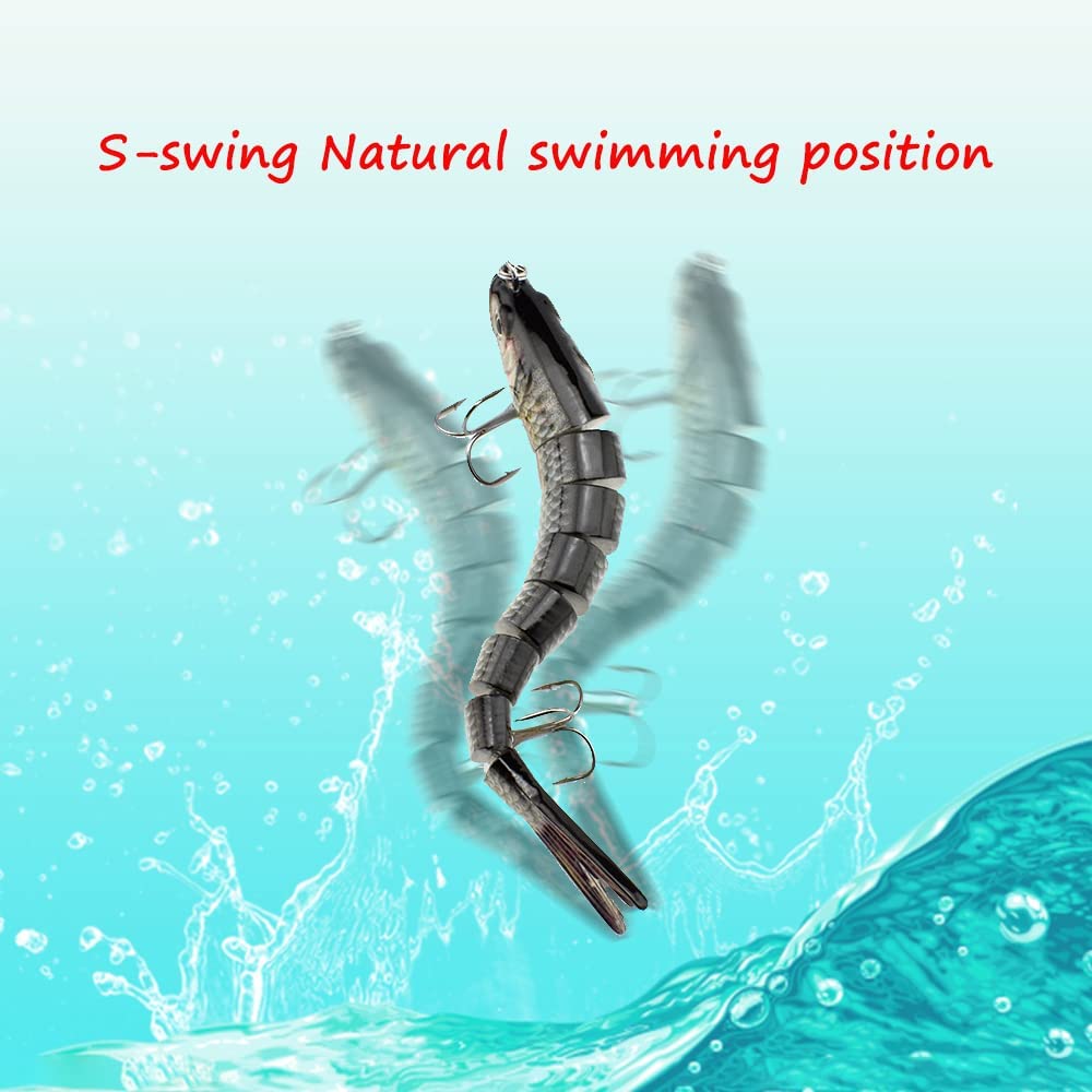 OD'S Jointed Swim Baits. 3x 5.6 - 8 Segments 27g 142mm – SLOW