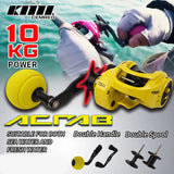 Acrab Bait Casting / Micro Jigging Reel 7.3:1- 212g-10kg- 6bb- R/H.