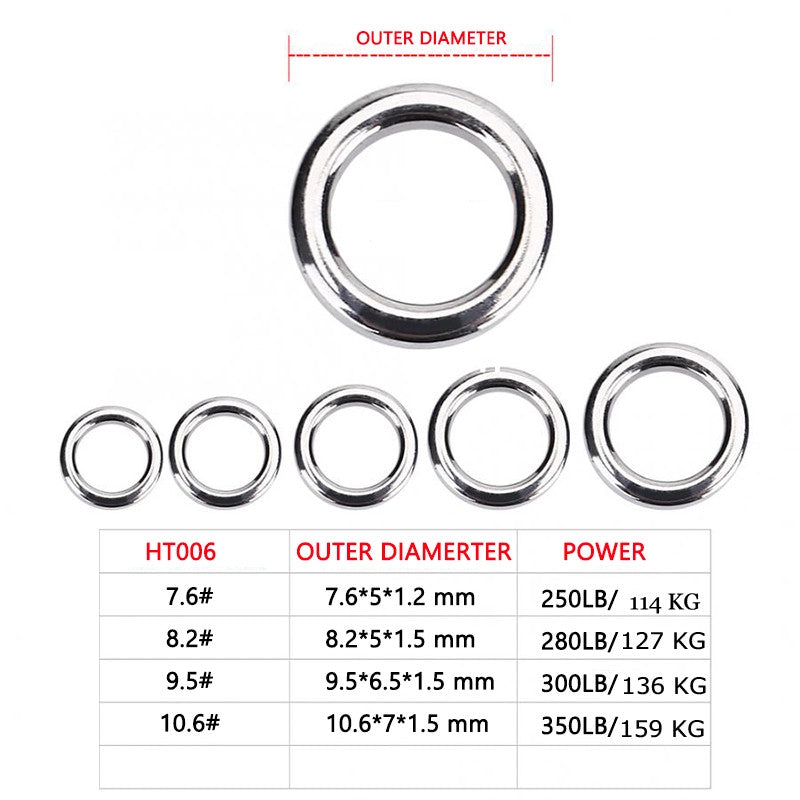 Unsolid Ring SOLID RINGS 50 PCS PER PACK – SLOW JIGS AUSTRALIA