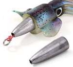 Rigged 150mm TPR Soft Plastic Octo jigs 85g-150g