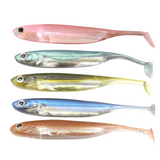 Yoshikawa Live Minnow 5/6 Packs 3D Soft Plastic Paddle Tails. 70mm-120mm.