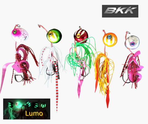 Snapper Kabura Lumo Jigs. 60g to 200g BKK.