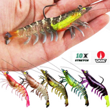 SJA Soft plastic prawns 90mm 11.5g  - TPE Tough VMC.